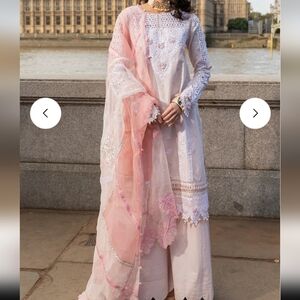 NEW Baby Light Pink Kurta‎ 3 Piece Pakistani Set Outfit Large